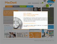 Tablet Screenshot of macdent.fr